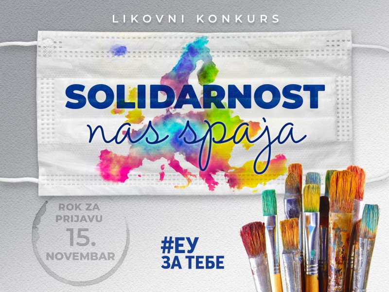 Otvoren likovni konkurs za kalendar EU PRO programa za 2021. godinu „Solidarnost nas spaja“